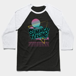 Summer Vaporwave Vintage Art Baseball T-Shirt